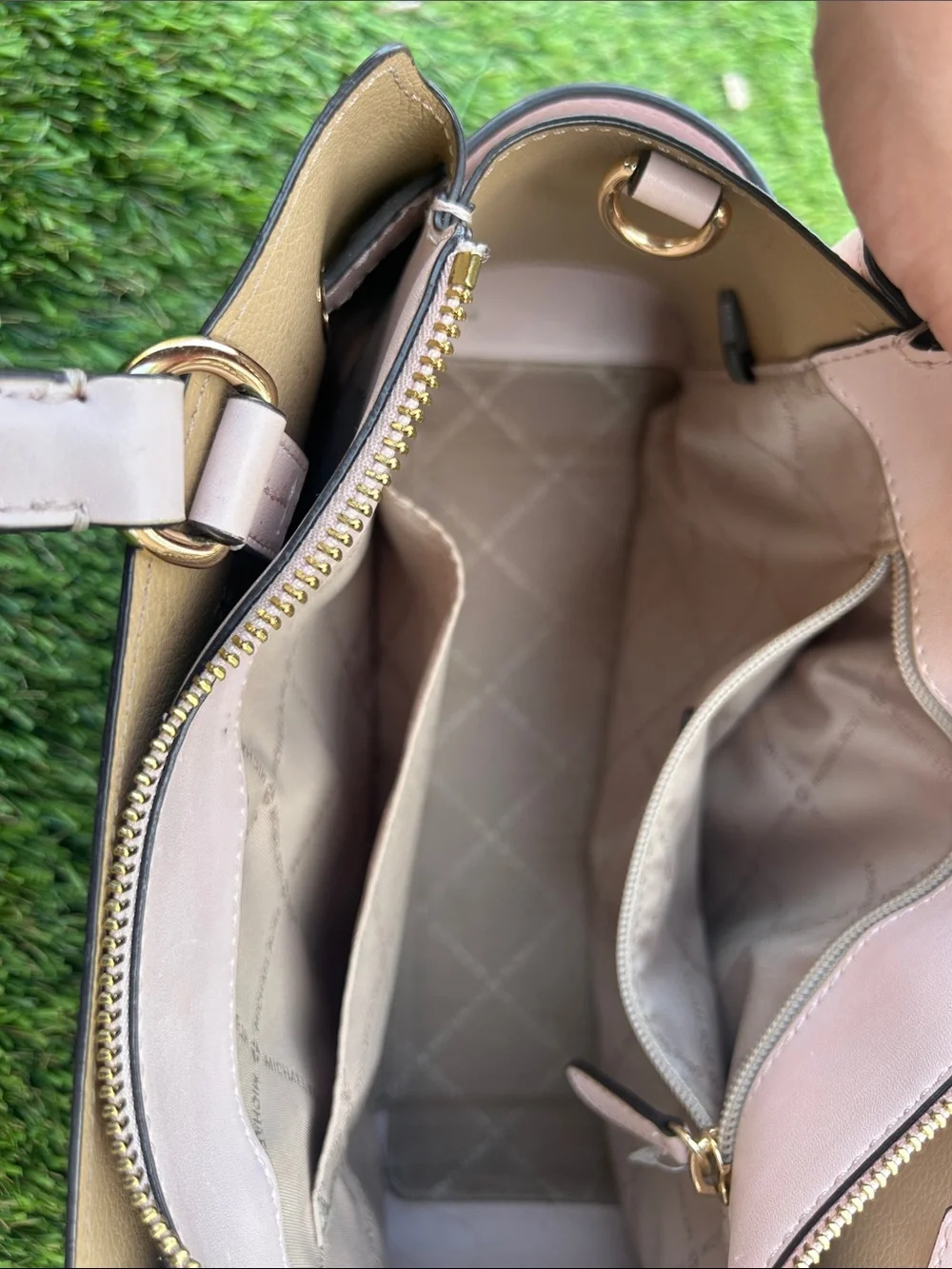 Michael Kors Blush Pink Satchel with Gold Hardware